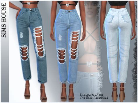 The Sims Resource Women S Ripped Jeans