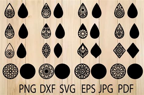 Free Svg Earring Templates For Cricut