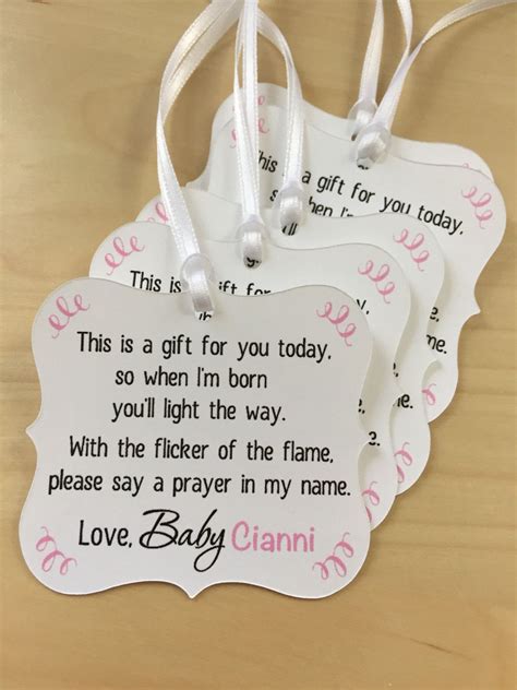 You can print this game in the color of your choice, according to your baby shower party's requirements. Candle Baby Shower Tags,Winter Baby Shower Favor Tags,Tea ...