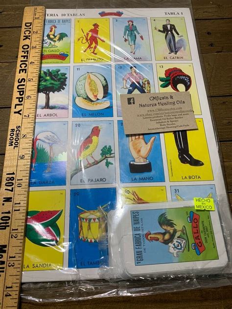 Jumbo Don Clemente Mexican Loteria Bingo Chalupa Game 10 Boards 1 Deck 54 Cards Ebay Cards