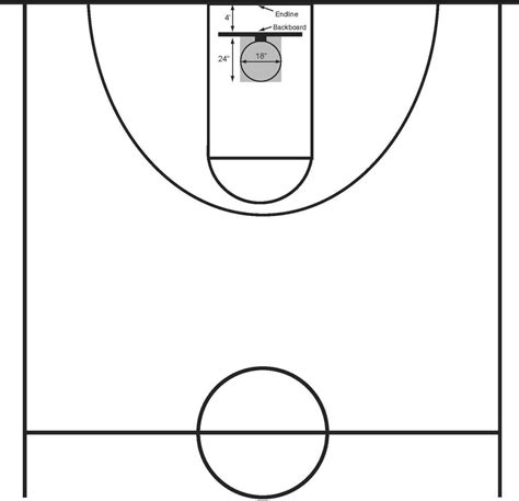 Printable Basketball Court Clipart Clip Art Library