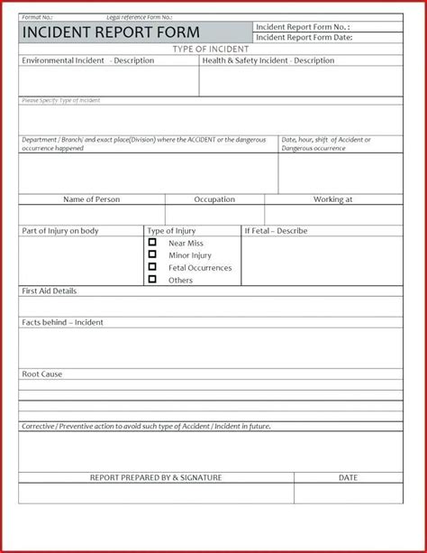 Incident Report Log Template 2 Templates Example In First Aid Log