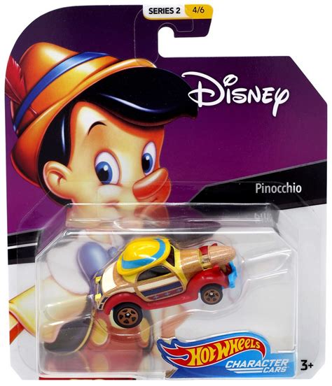 Disney Hot Wheels Character Cars Series 2 Pinocchio Die Cast Car 46 Mattel Toywiz