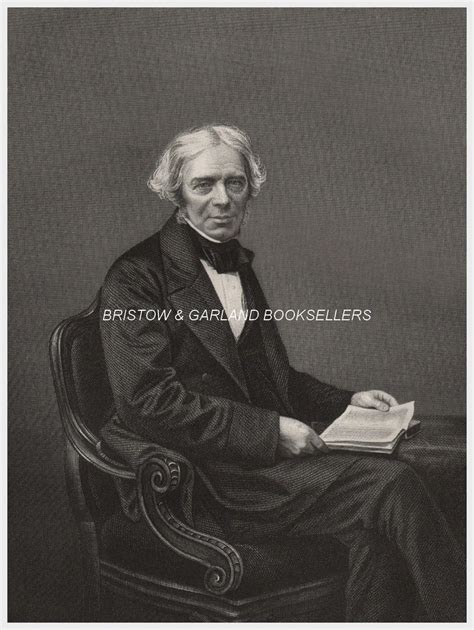 A Fine Original Antique Engraved Portrait Of Michael Faraday Frs
