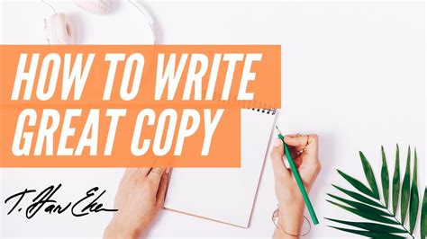 How To Write Great Copy Youtube