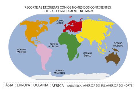 Mapa De Los 7 Continentes
