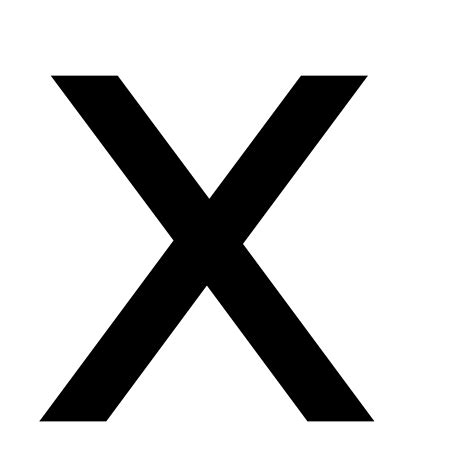 Black X Letter PNG Free Image | PNG All png image