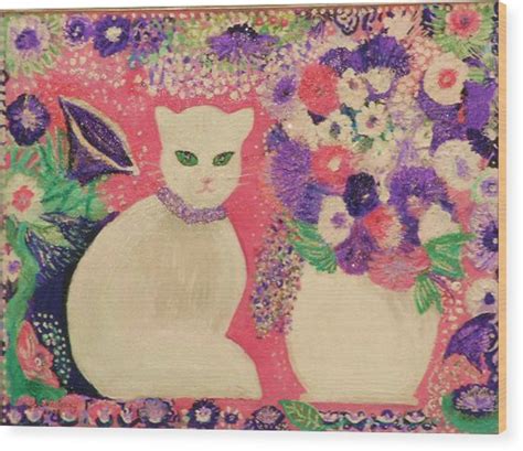 White Cat Ii Painting By Anne Elizabeth Whiteway