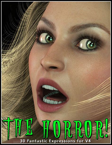 The Horror Expressions For V4 Daz 3d