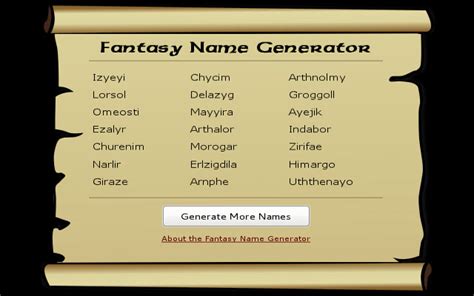 Or if you think that generators are fun and all — but that you'd rather create your own book title? Fantasy Name Generator - Chrome Web Store