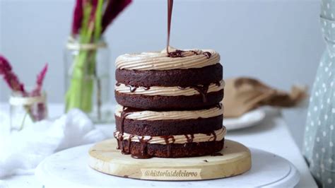 Rich Chocolate Naked Cake With Nutella Frosting Youtube