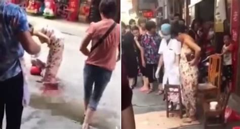 Viral Video Shows Woman In China Giving Birth On The Street While Out
