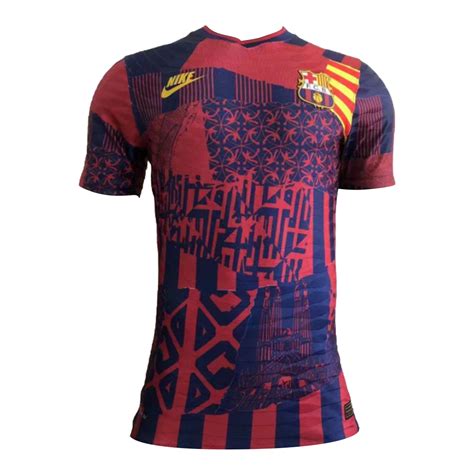 Authentic Barcelona Pre Match Jersey 202122 By Nike Gogoalshop