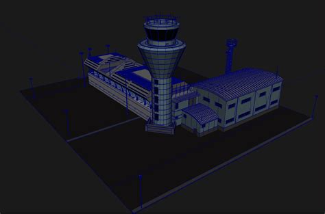 Air Traffic Control Tower 3d Model 3d Models World