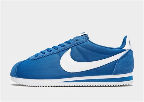 Nike Synthetic Cortez Nylon Signal Bluewhite Mens Classic Shoes For