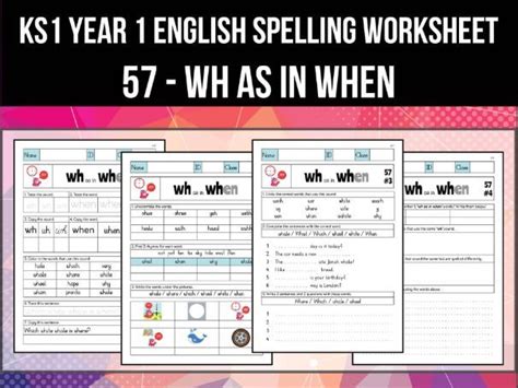 Spelling And Phonics Worksheet W Sound Spelled Wh Teaching Resources