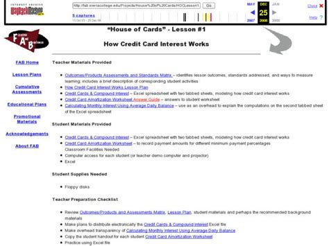 The credit card rate is expressed as an apr or annual percentage rate. How Credit Card Interest Works Lesson Plan for 10th - 12th Grade | Lesson Planet