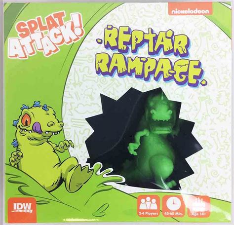 Idw Boardgame Nickelodeon Splat Attack Reptar Rampage Expansion Box Sw Ebay