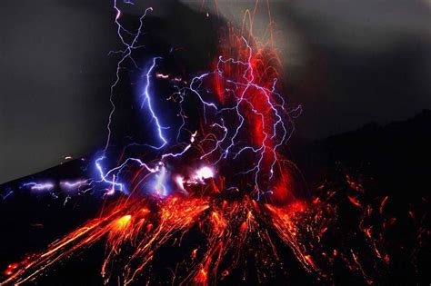 Volcanic Lightning Nature Photography Natural Phenomena Nature