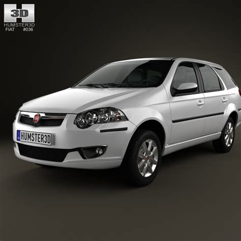 Fiat Palio Weekend 2012 3d Model Max Obj 3ds Fbx C4d Lwo Lw Lws