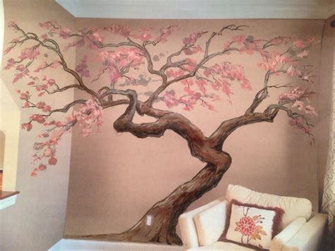 Cherry Blossom Wall Art Tree Wall Murals Cherry Blossom Painting