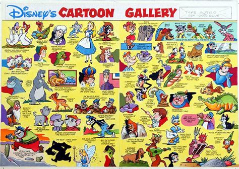 Disney Characters Disney Cartoon Characters Set Of Boards