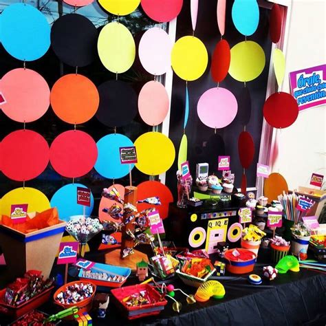 90sthemedparty #jeazietv my friend turned 30 and we celebrated by having a90's themed party! hip hop candy bar | 90s Theme Party Decorations ...