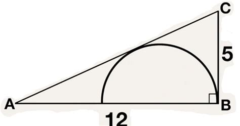 Problemasmenos Semicircunferencia Inscrita En Un Triángulo Rectángulo