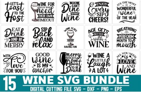 Wine Quotes Svg Bundle Free Svg Cut Files