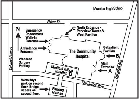 Campus Map And Parking Community Healthcare System