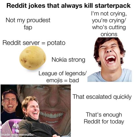 Reddit Jokes That Always Kill Starterpack Rstarterpacks