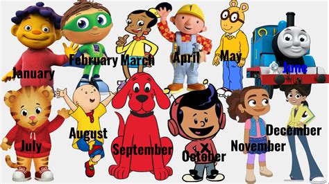 Your Birth Month Determines Which Pbs Kids Character Will Be Your New