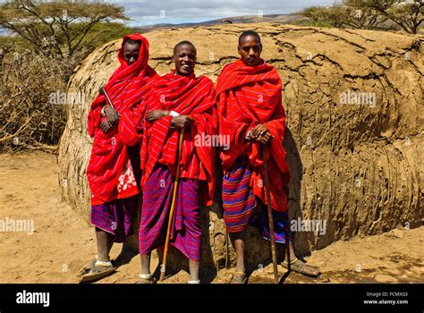 Masai Village Ngorongoro Conservation Area Tanzania East Africa
