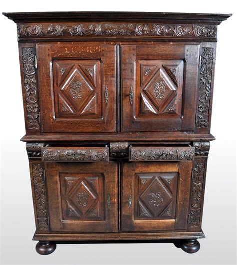 Antique French Baroque Carved Oak Court Cabinet Circa 1750 At 1stdibs