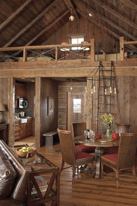49 Gorgeous Rustic Cabin Interior Ideas
