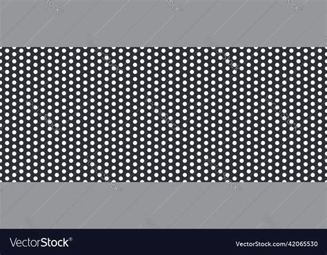 Metal Mesh Pattern Of Perforated Black Mesh Vector Image