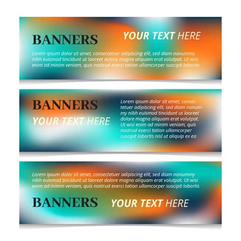 Premium Vector Abstract Banners Template