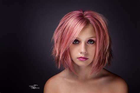 Soft Pink With Hot Pink Base Mane Attraction Hair Studio Cut And