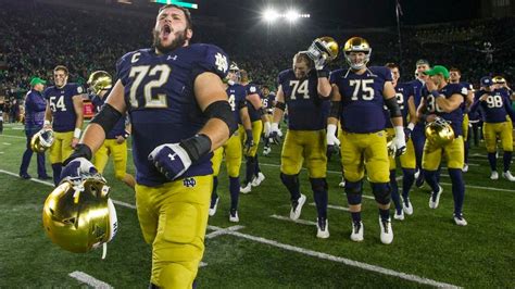 Two Notre Dame Football Players In Isolation Nbc Sports College Football