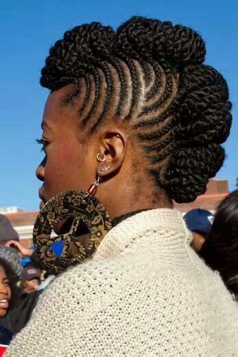 Mohawk hairstyles for black women braids. 50 Mohawk Hairstyles for Black Women | Mohawk hairstyles ...