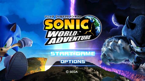 Sonic World Adventure Title Screen Sonic Unleashed Wii Mods