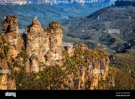 Three Sisters Rock Formation Jamison Valley Blue Mountains New South