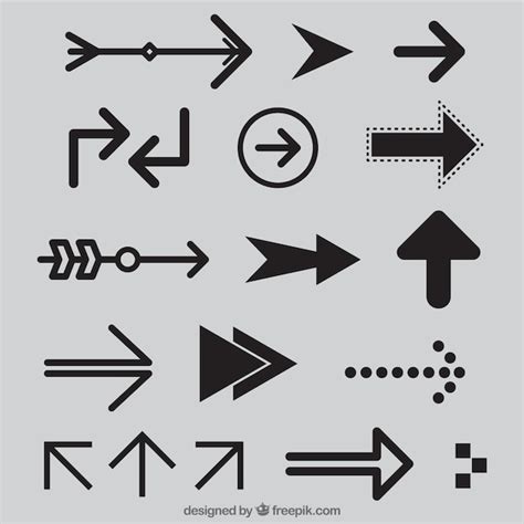 Free Vector Collection Of Modern Arrow