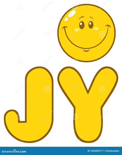 Simple Joy Yellow With Smiley Face Cartoon Character Editorial