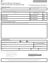 Under 'debt and enforcement', click on 'request for waiver of penalties and interests'. Form 85-225 Download Fillable PDF or Fill Online Request ...