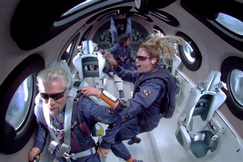 Richard Branson The Founder Of Virgin Galactic Successfully Reaches