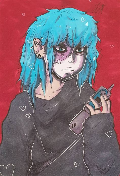 Sally Face Game Anime Art Cute Sal Fisher Etsy