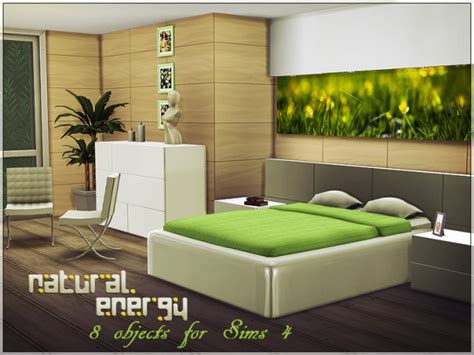 Download sims 4 mansion mod & furnish your dream mansion. Natural Energy bedroom by Yulia Ko at Sims Studio » Sims 4 Updates