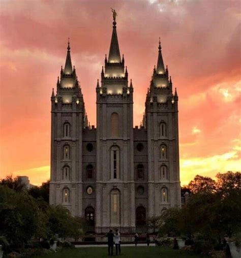 Salt Lake At Sunset Lds Temples Temple Pictures Salt Lake Temple