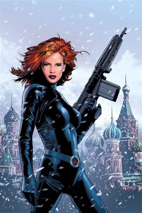 Black Widow By Greg Land Black Widow Marvel Black Widow Fighting